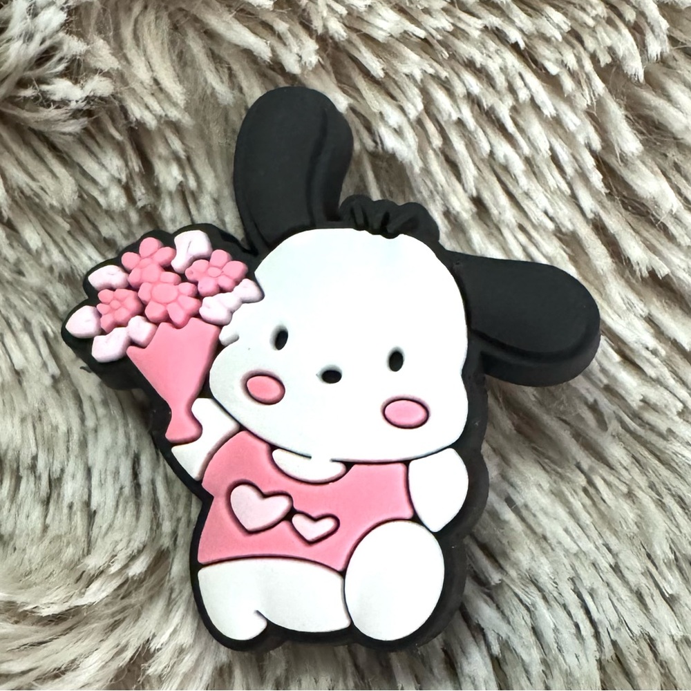 Pochacco with Bouquet CROCS Jibbitz Shoe Charm 5/$20